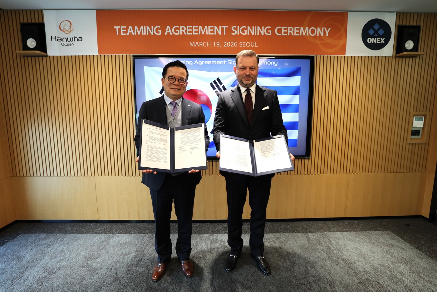 Landmark agreement between ONEX Group and Hanwha Ocean